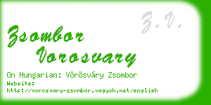 zsombor vorosvary business card