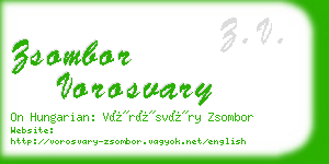 zsombor vorosvary business card